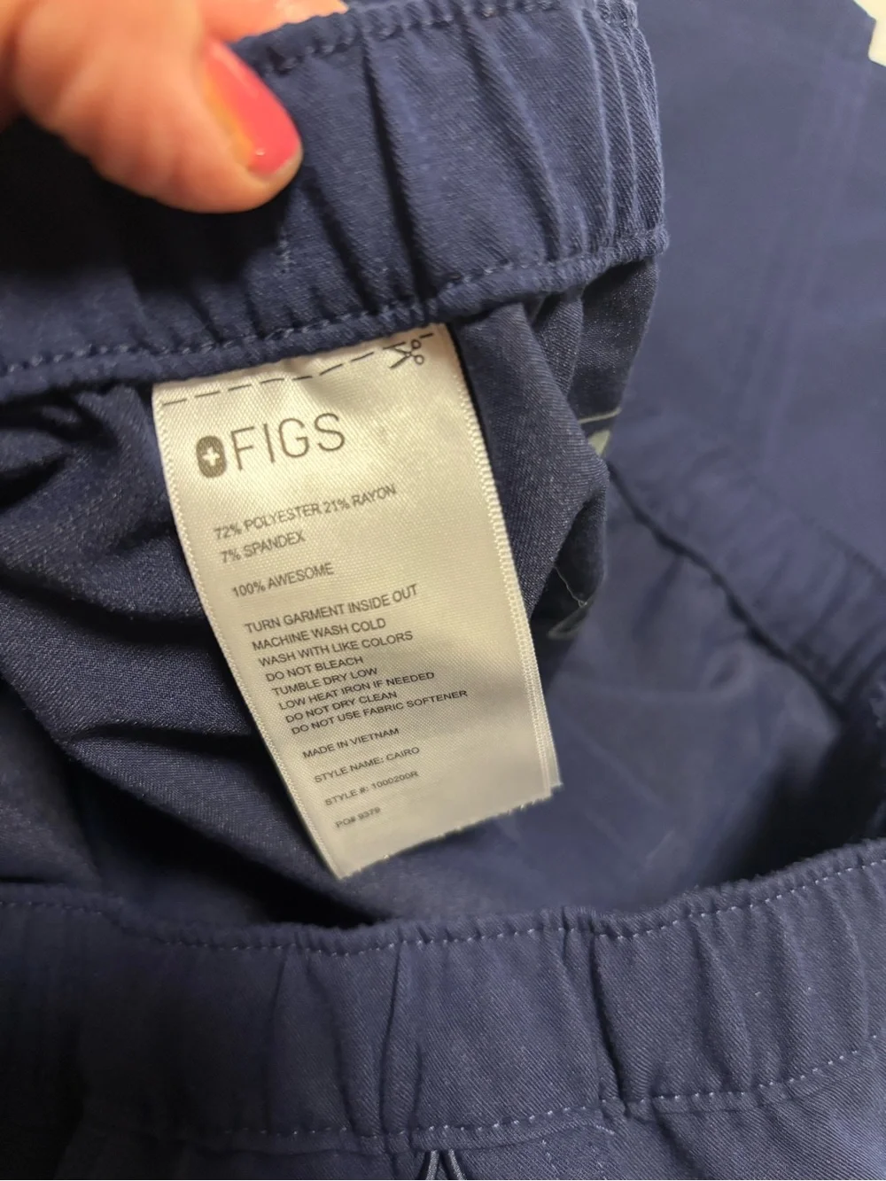 FIGS Cairo Men’s Scrub Pants Navy Blue PO 9379 Large